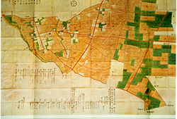 明治時代各村地引絵図