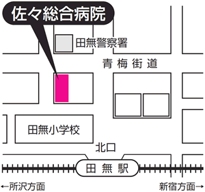 佐々総合病院の地図