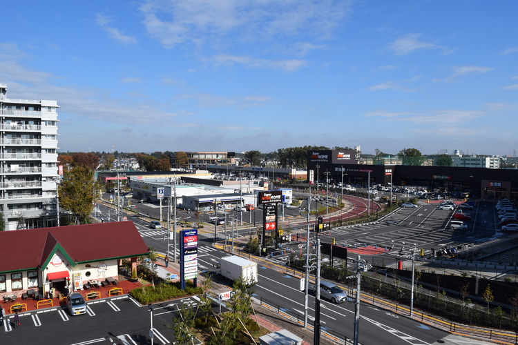 新たな施設の立地が進む上の原地区の状況