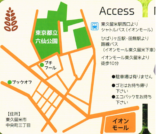 六仙公園の案内図