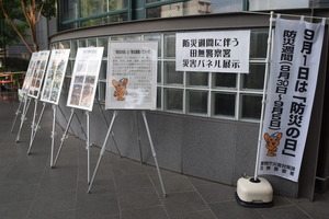 災害パネル展示の様子