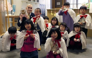 しおん保育園の皆さんと市長