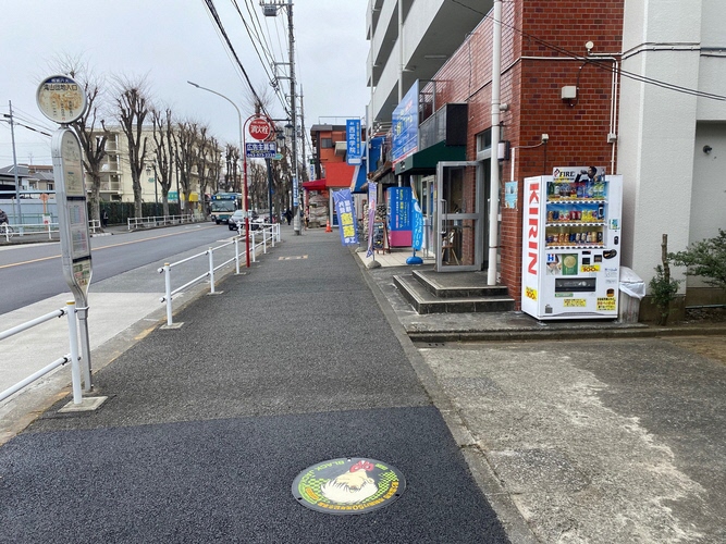 前沢こまち商店会付近