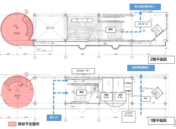 駅西口昇降施設