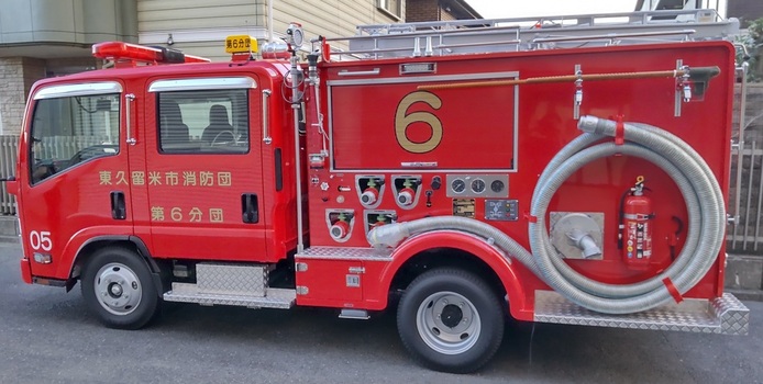 第六分団新車両（サイド）