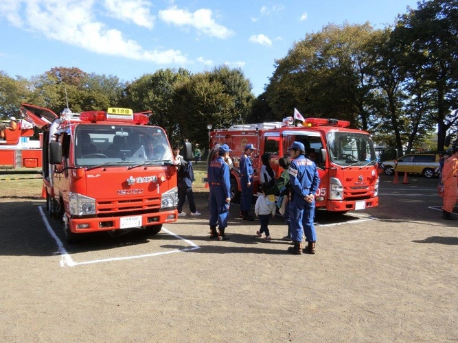 総合防災訓練（車両展示）