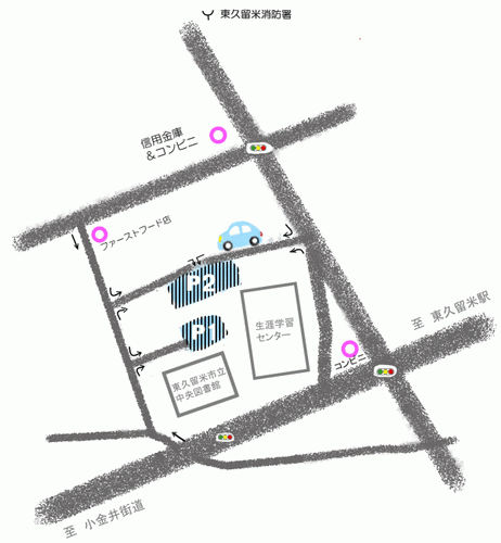 駐車場の案内図