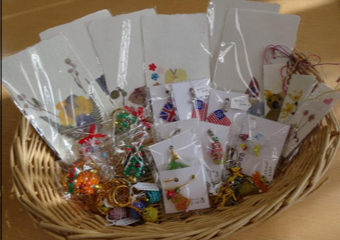 販売会の手作り品の写真