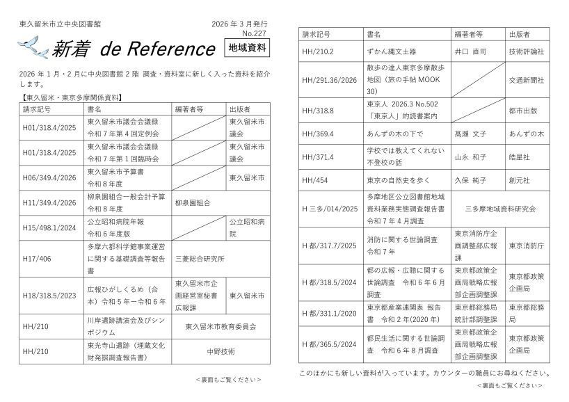 新着 de reference