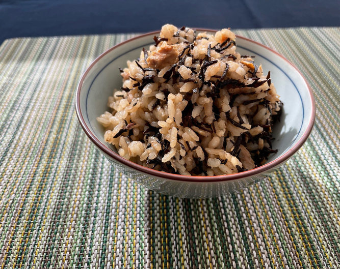 ツナとひじきの炊き込みご飯（出来上がり）